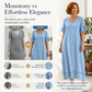 Γυναικείο φόρεμα μέσης μήκους με V-neck, φαρδιά γραμμή και φούντες