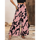 🌸👖 Γυναικεία Παντελόνια με Εκτύπωση, Ψηλόμεσα και Φαρδιά Μπατζάκια