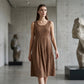 👗Φόρεμα χωρίς μανίκια με πιέτες για γυναίκες
