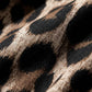 Leopardí potisk oversized maxi šatová košile