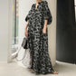 Leopardí potisk oversized maxi šatová košile
