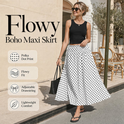 Γυναικεία Μίντι Φούστα με Πουά🌟👗
