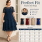 Γυναικείο Κομψό Φόρεμα Plus Size με Φούστες