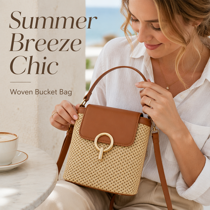Γυναικεία Ψάθινη Τσάντα Crossbody