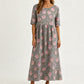 Women's Casual Loose Fit Printed Dress