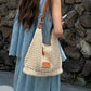 🌴Ψάθινη Τσάντα Tote Hot Arrival 49% Έκπτωση👜Απαραίτητο Καλοκαιρινό Αξεσουάρ🛍️ Μπεζ πλεκτή τσάντα, ευρύχωρη |