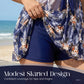 Plus Size Κοιλιακός Έλεγχος 2-Τεμάχιο Σετ Μαγιό