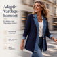 🧥Elegant ribbstickad kappa för dam med jeansdetaljer