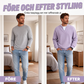 Ett måste🔥|👕 Strukturerad waffeltröja för män