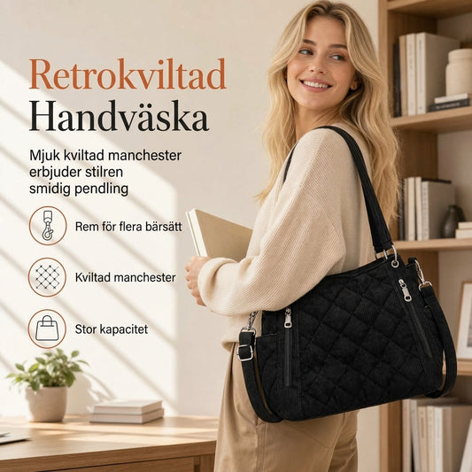 Stilren axelväska med stor kapacitet