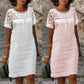 Women’s Casual Lace Round Neck Dress
