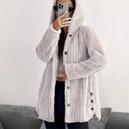 🍂Bästsäljande höstnyheter|Mysig teddyjacka för kvinnor – Varm, mjuk och elegant vardagsstil