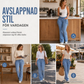 📢🎉50 % rabatt!!!🛍️✨Mycket elastiska, figursydda cargo-jeans med veckade ben för damer och fickor med flikar