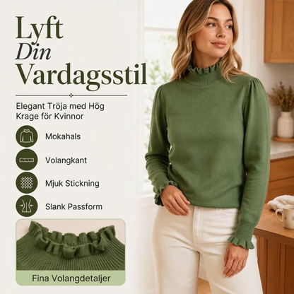 🔥 49 % RABATT UNDER BEGRÄNSAD TID! 👚 Elegant stickad topp för kvinnor med volanger – bekväm, feminin och sofistikerad ✨
