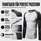Långärmad raglan-t-shirt för män med färgblockdesign