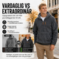 Herrfodrad sherpajacka med halv dragkedja och huva, texturerad design