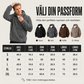 Herrfodrad sherpajacka med halv dragkedja och huva, texturerad design