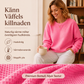 Vaddad stickad luvtröja för kvinnor med lös passform