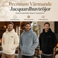 Herrluva med fleecefoder för vinter, jacquardmönstrad, långärmad pullover-tröja för avslappnad utomhusbruk