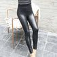 Tidlösa Leggings Dam – Elegant Läderlook med Smickrande Passform