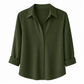 Kvinnor Elegant Casual Långärmad Button Up Blus