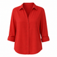 Kvinnor Elegant Casual Långärmad Button Up Blus