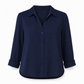 Kvinnor Elegant Casual Långärmad Button Up Blus
