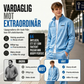 ✈️Fri frakt✨ New Look 💫 Herrset med geometriskt mönster, jacka med genomgående dragkedja och byxor – bekvämt, snyggt och trendigt