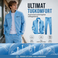 ✈️Fri frakt✨ New Look 💫 Herrset med geometriskt mönster, jacka med genomgående dragkedja och byxor – bekvämt, snyggt och trendigt