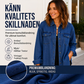 Tvättad jeansjacka för kvinnor med sliten fåll
