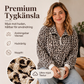 Damtröja med leopardmönster och kvartsdragkedja