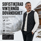 Varmt vinterväst i diamantkviltat tyg för män
