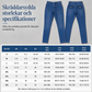 Dessa damjeans har en avslappnad passform och hög midja