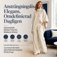 Flickors Asymmetrisk Turtleneck Poncho Stickad Tröja