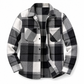 Casual rutig flannelskjorta för män