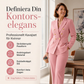 Elegant tvådelad blazer och byxdress för kvinnor