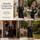 📢🎉50 % rabatt!!!🛍️✨Elegant jumpsuit med blommönster, omlott-V-ringning, vida ben, snörning i midjan och rynkade 3/4-ärmar