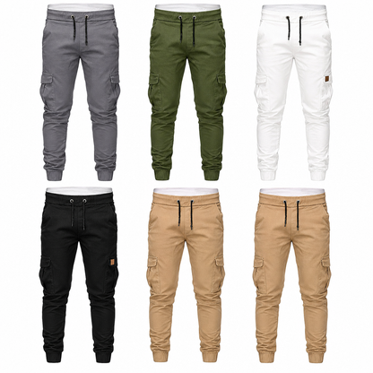 (🔥 Köp 2 – Spara mer!) Kvinnors lediga enfärgade cargo-joggers