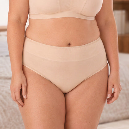 🌸 3-pack Bekväma menstruationstrosor (Plus size) – Andas, formar & skyddar mot läckage