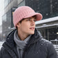 ❤️Unisex Varm Stickad Mössa med Brätte丨Mångsidig丨Resor丨Värme✅️