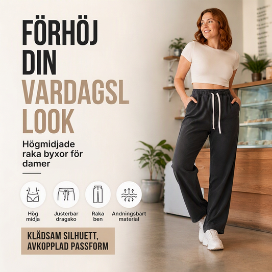 😍Ju mer du köper, desto mer sparar du!🌸Varmt fodrade jeans med raka ben för damer
