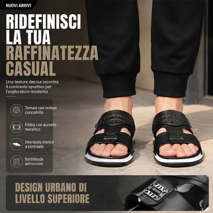 ΠΑΝΩ ΑΠΟ 50.000+ ΠΩΛΗΣΕΙΣ!Ανδρικές Casual Παντόφλες Από Δέρμα