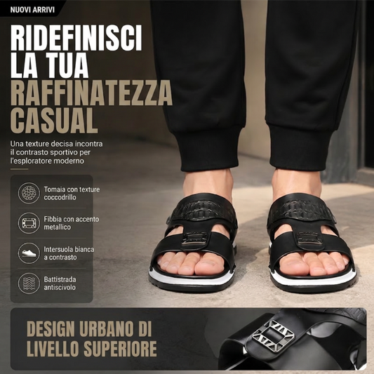 ΠΑΝΩ ΑΠΟ 50.000+ ΠΩΛΗΣΕΙΣ!Ανδρικές Casual Παντόφλες Από Δέρμα